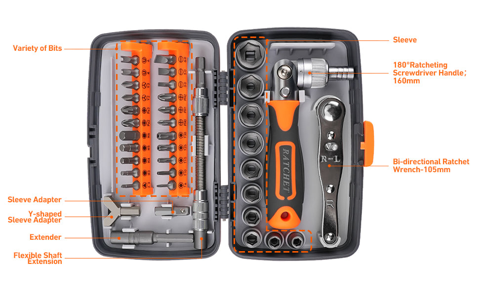IRONFIX 50PCS Impact Bit Set